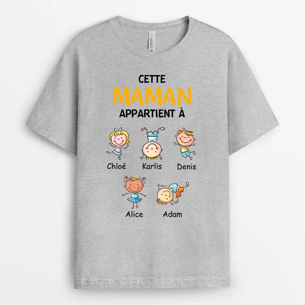 Tee shirt personnalisé mamie – Cette mamie appartient à… - Image 2