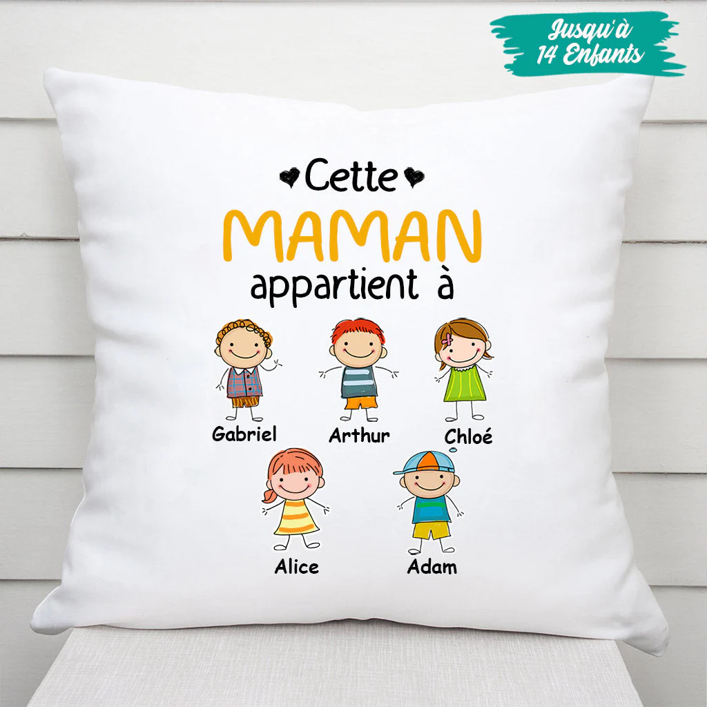 Coussin Personnalisé Mamie - Cette Mamie/Maman Appartient À - Image 3