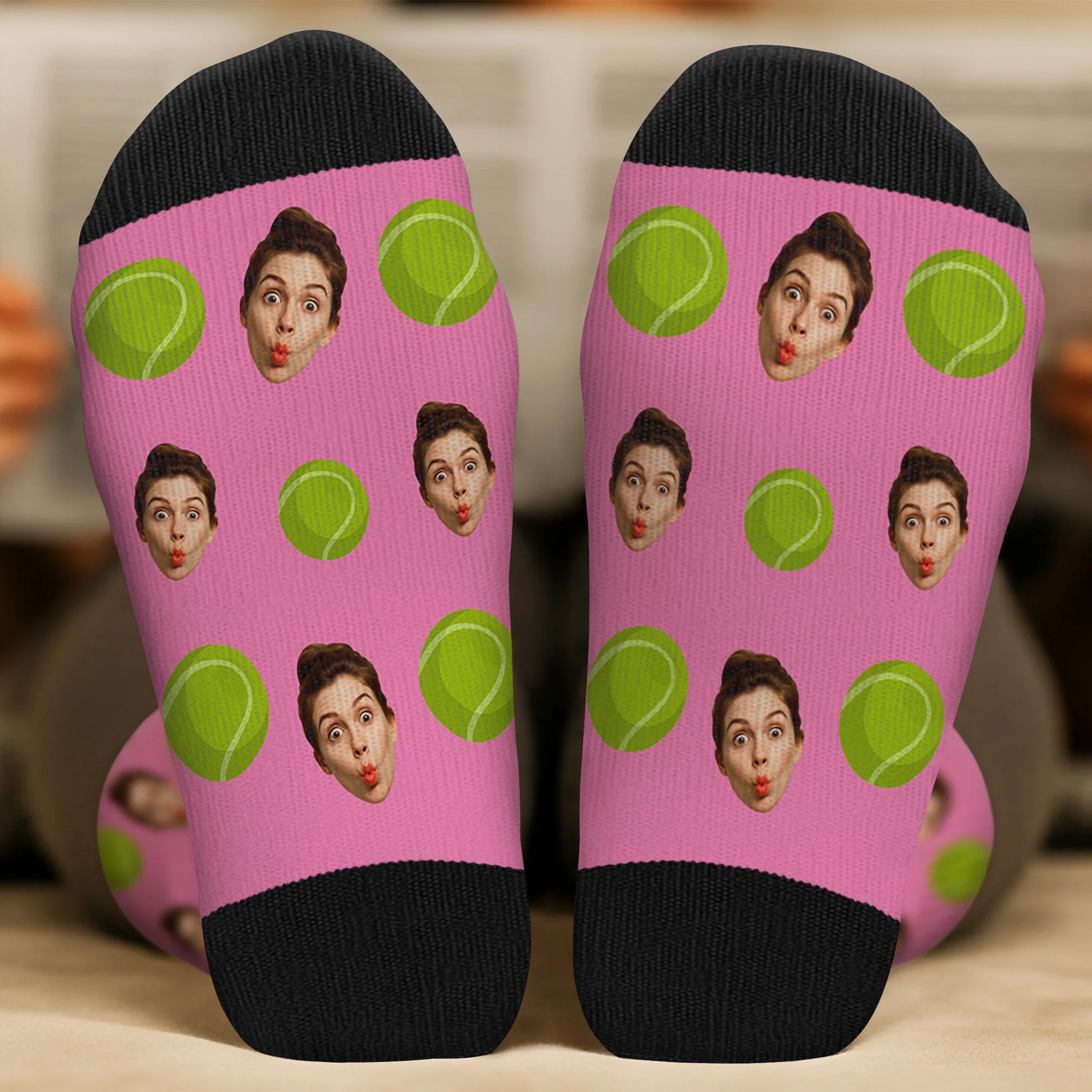 Chaussettes Personnalisées Avec Visage - Homme Sportive - Avec Visage - Image 2