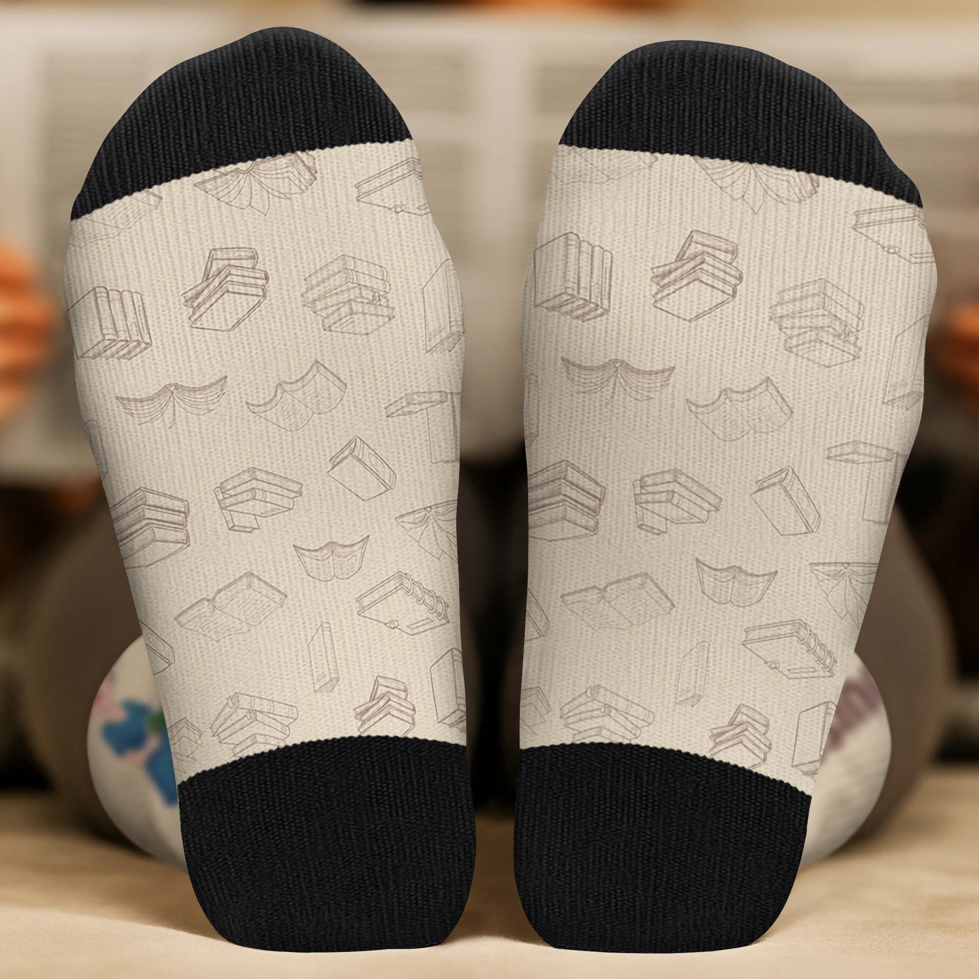 Chaussettes Personnalisées - Cadeau Pour Les Amoureux Des Livres - Image 2