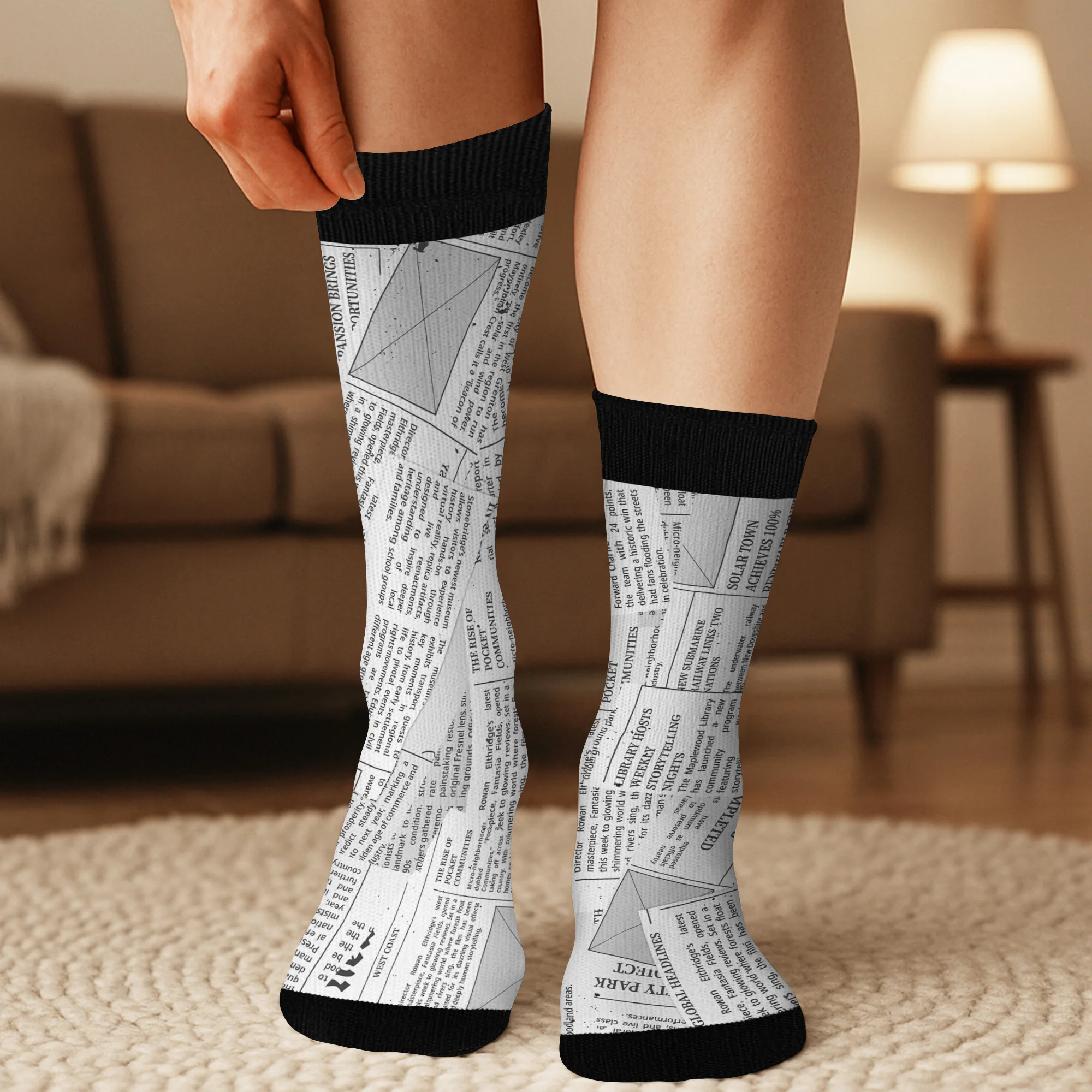 Chaussettes Personnalisées - Chut, Je Lis des Livres - Image 3