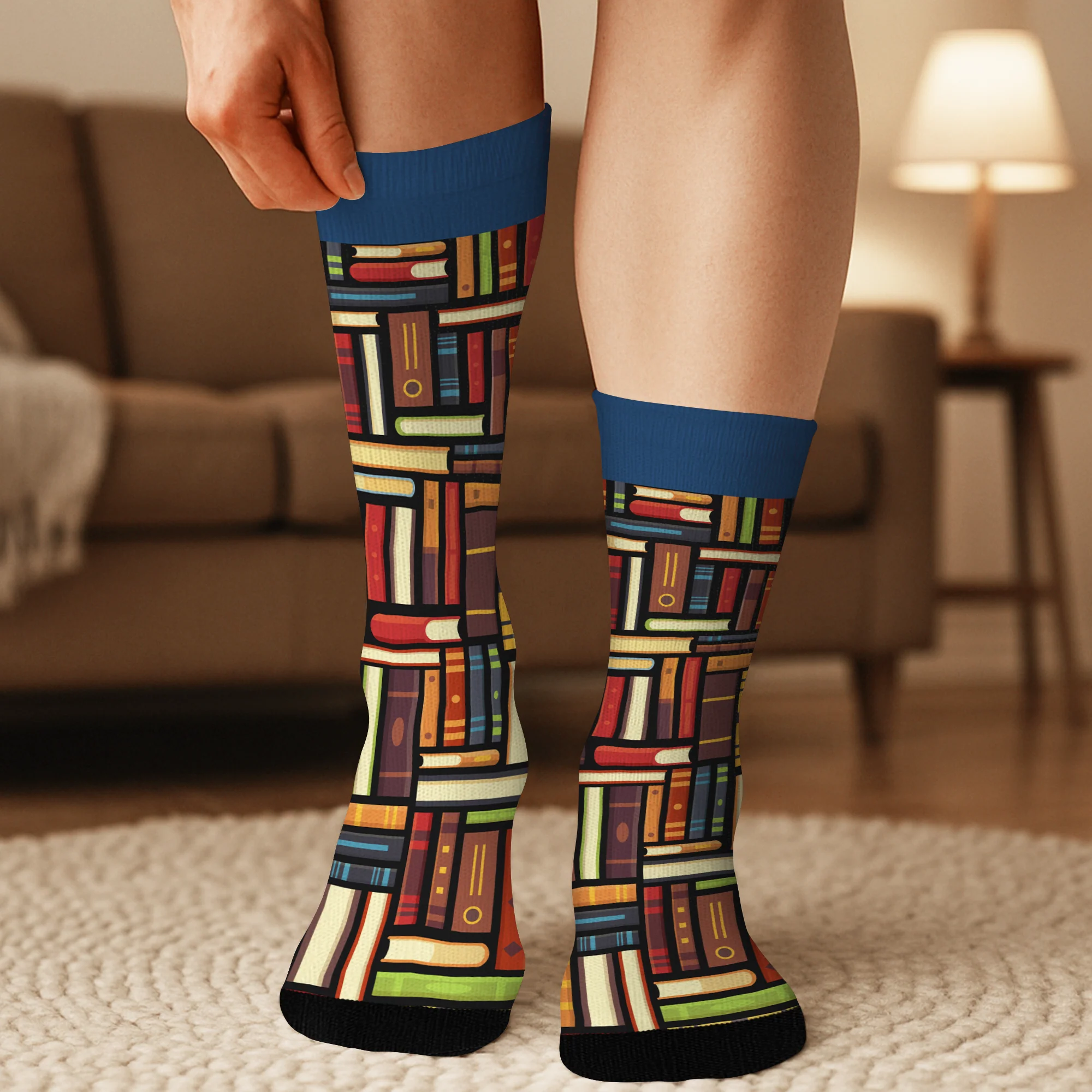 Chaussettes Personnalisées Chut, Je Lis  Pour Les Amoureux Des Livres - Image 3