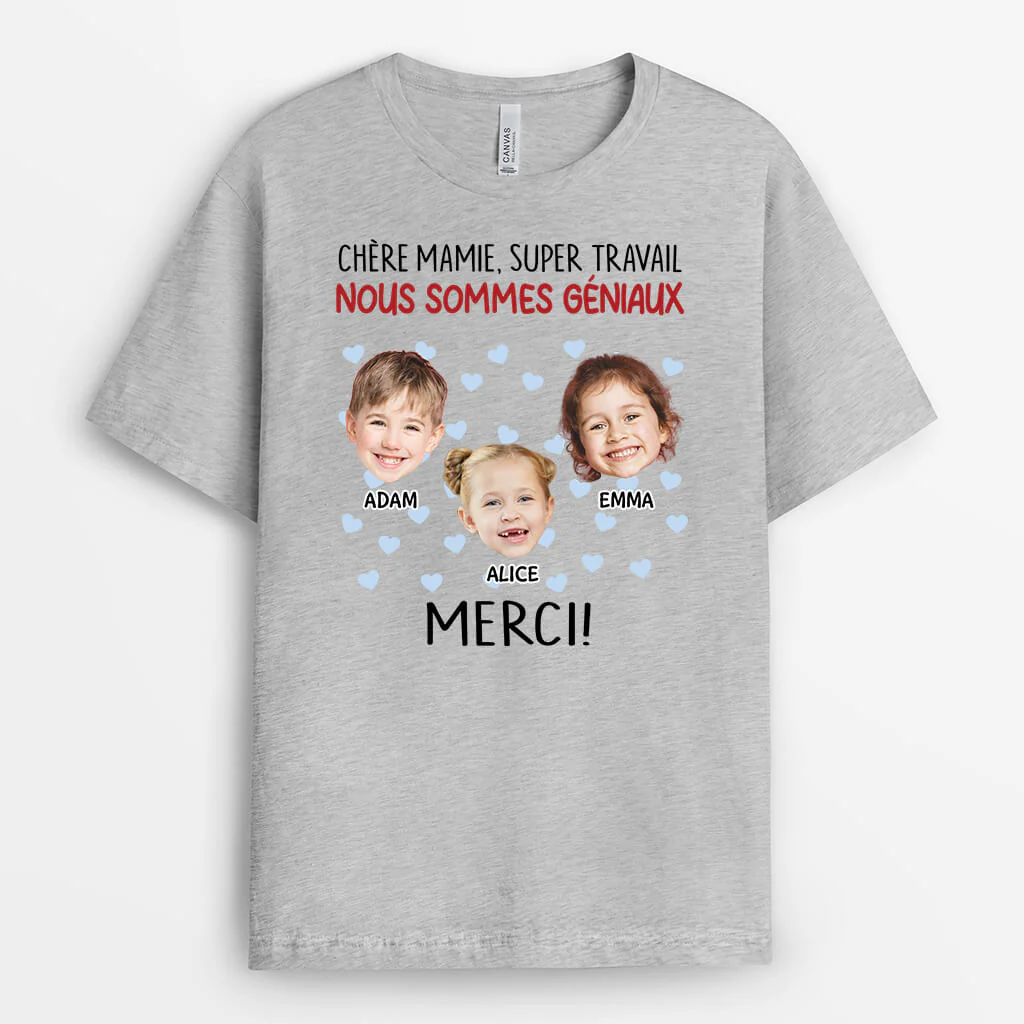 Tee Shirt Personnalisé Maman - Chère Maman, Super Travail