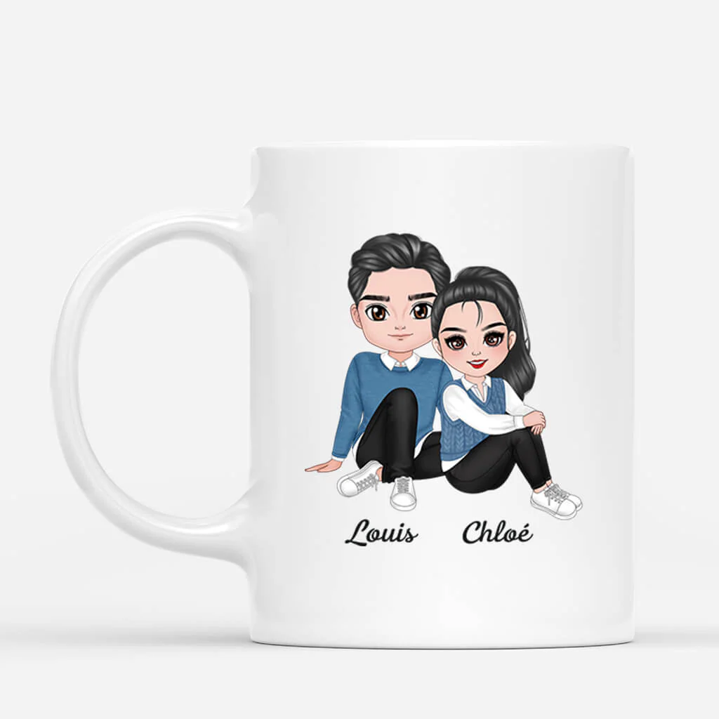 Mug Personnalisé Couple - Chéri Plus Que Parfait - Image 2