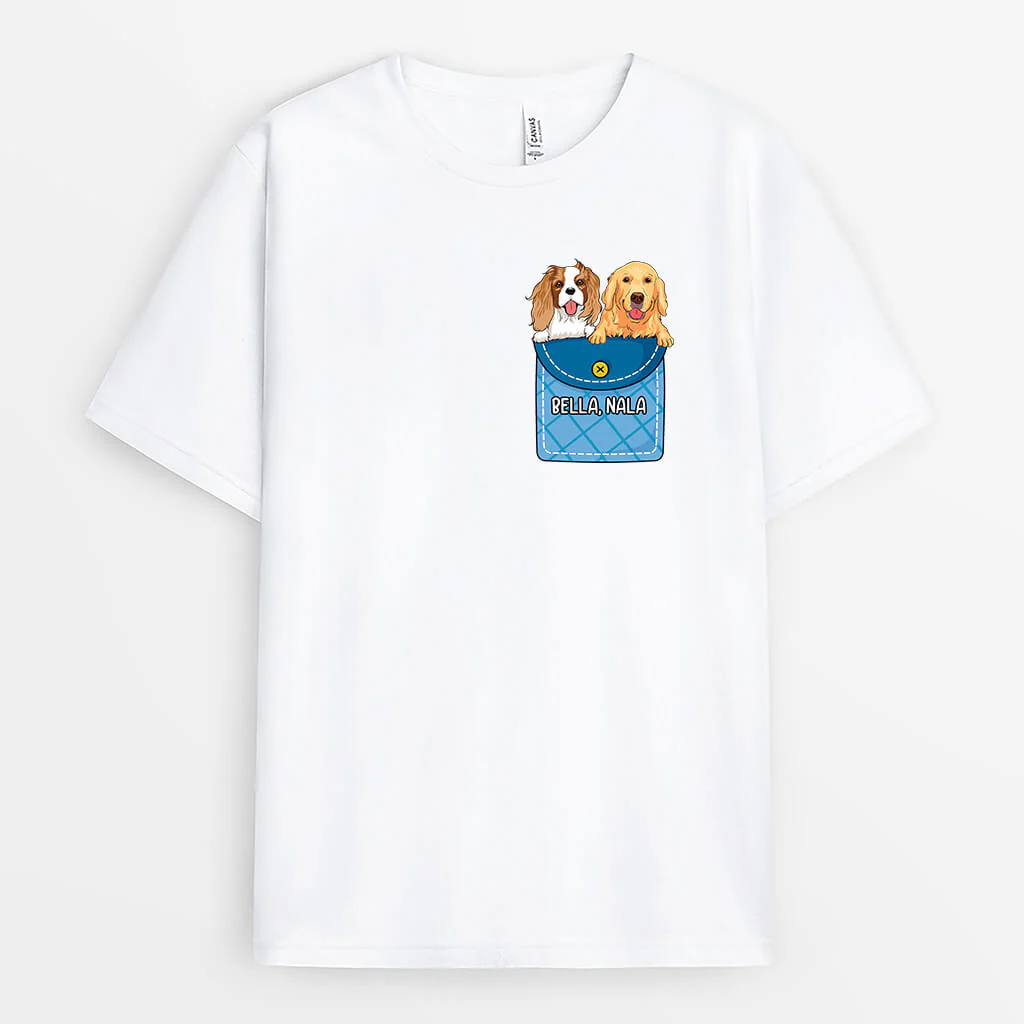 T-shirt pour Chien Personnalisé - Design Chiens Dans La Poche - Image 2