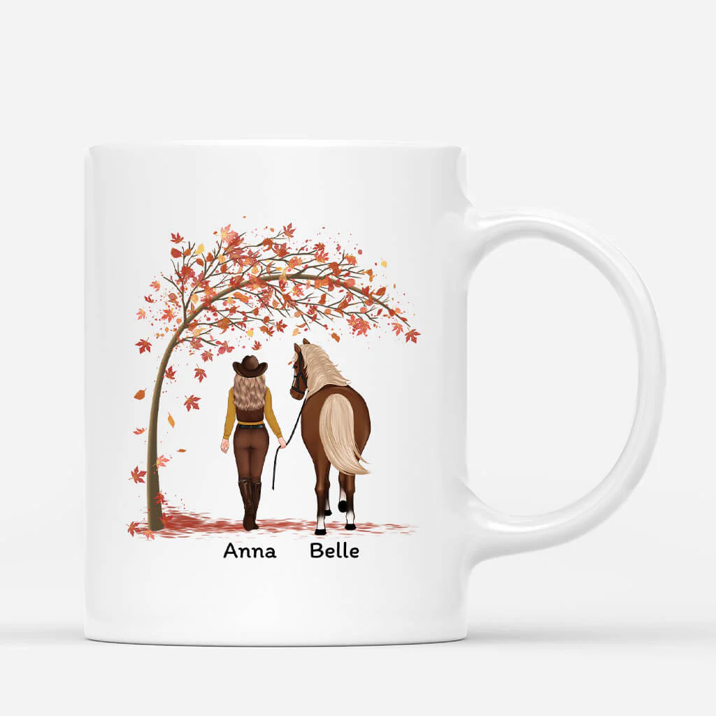 Tasse Cheval Personnalisé - Cinq Choses Que J'aime - Image 3