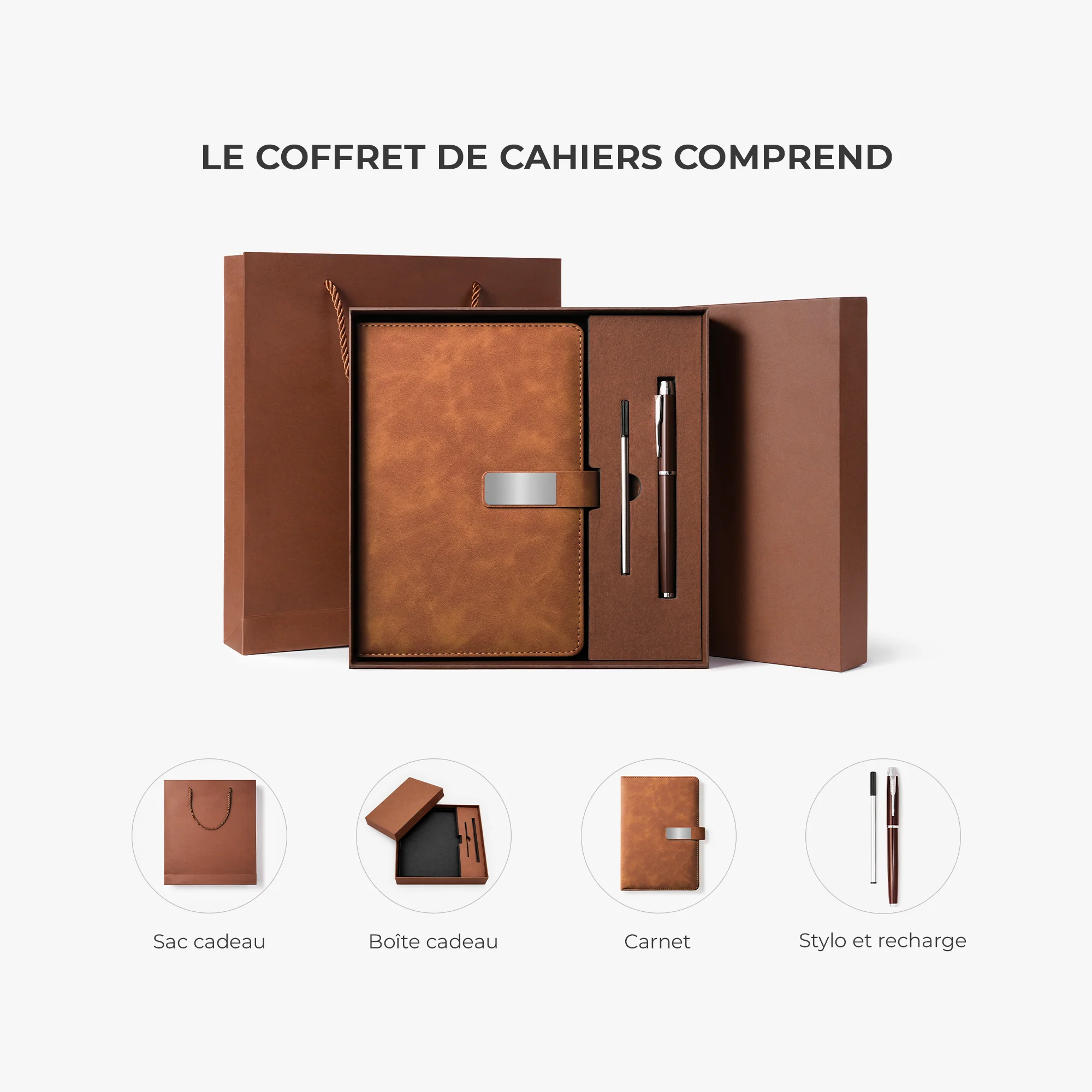 Coffret Carnet De Notes Personnalisé Imprimé UV - J'aimerais Mon Amie Habites À Côté - Image 3