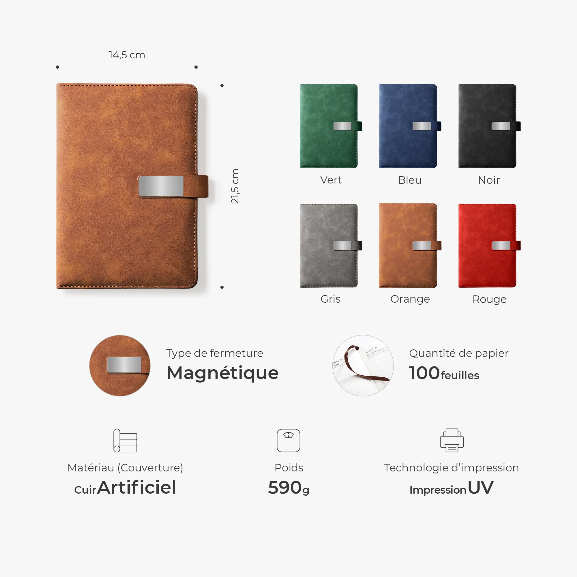 Carnet Note Personnalisé Imprimé UV | Amour De Famille Avec Mots Croisés - Image 5