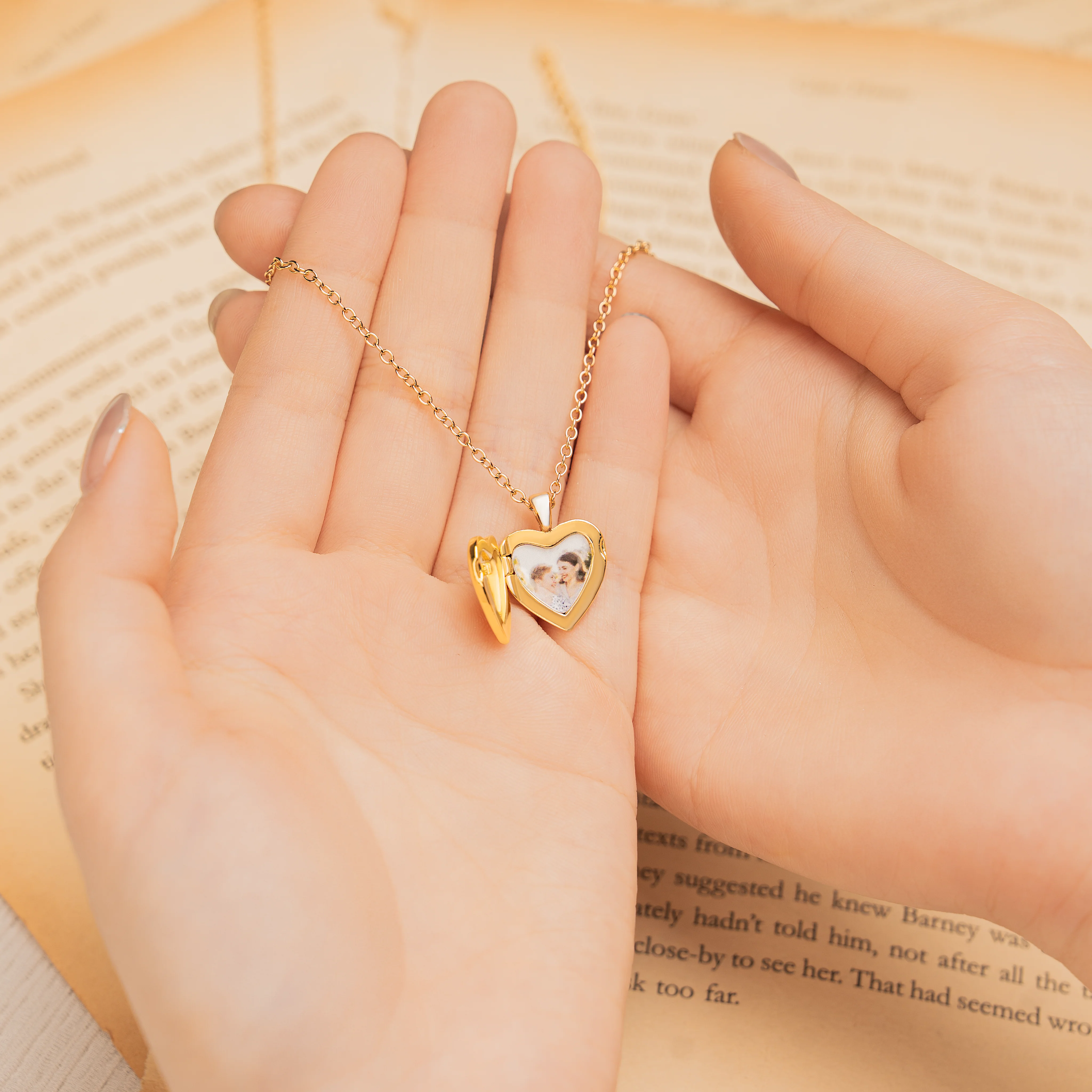Collier Personnalisé Avec Photo - Souvenirs Dans Mon Cœur | Design Pendentif Appareil Photo - Image 2