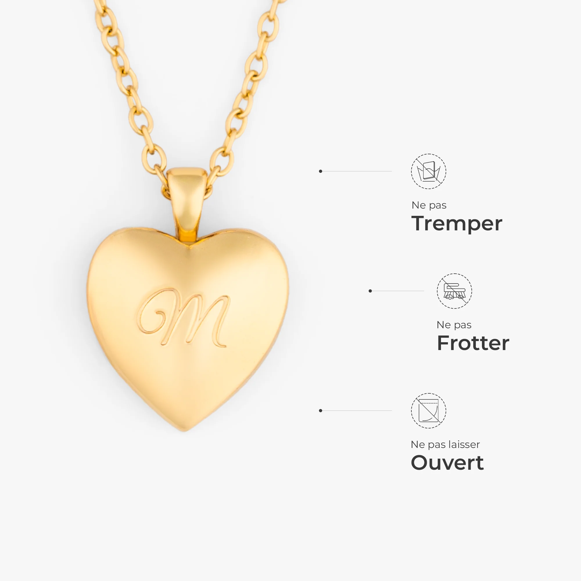 Collier Personnalisé Avec Photo - Souvenirs Dans Mon Cœur | Design Pendentif Appareil Photo - Image 4