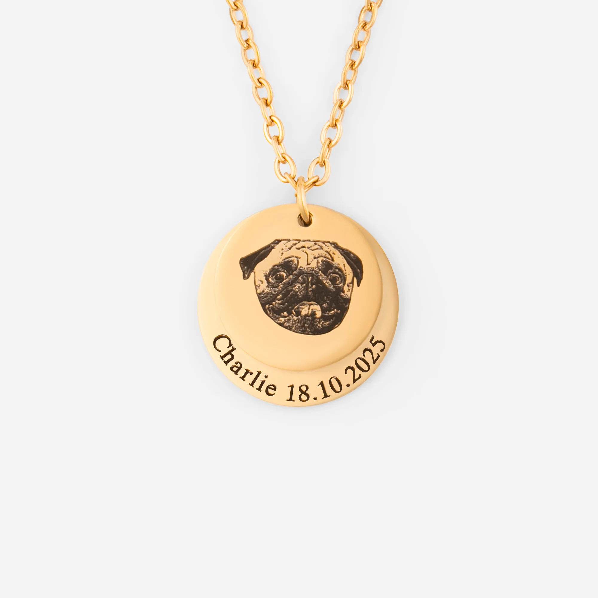 Collier Personnalisé Photo Chien/Chat - Mon Animal De Compagnie