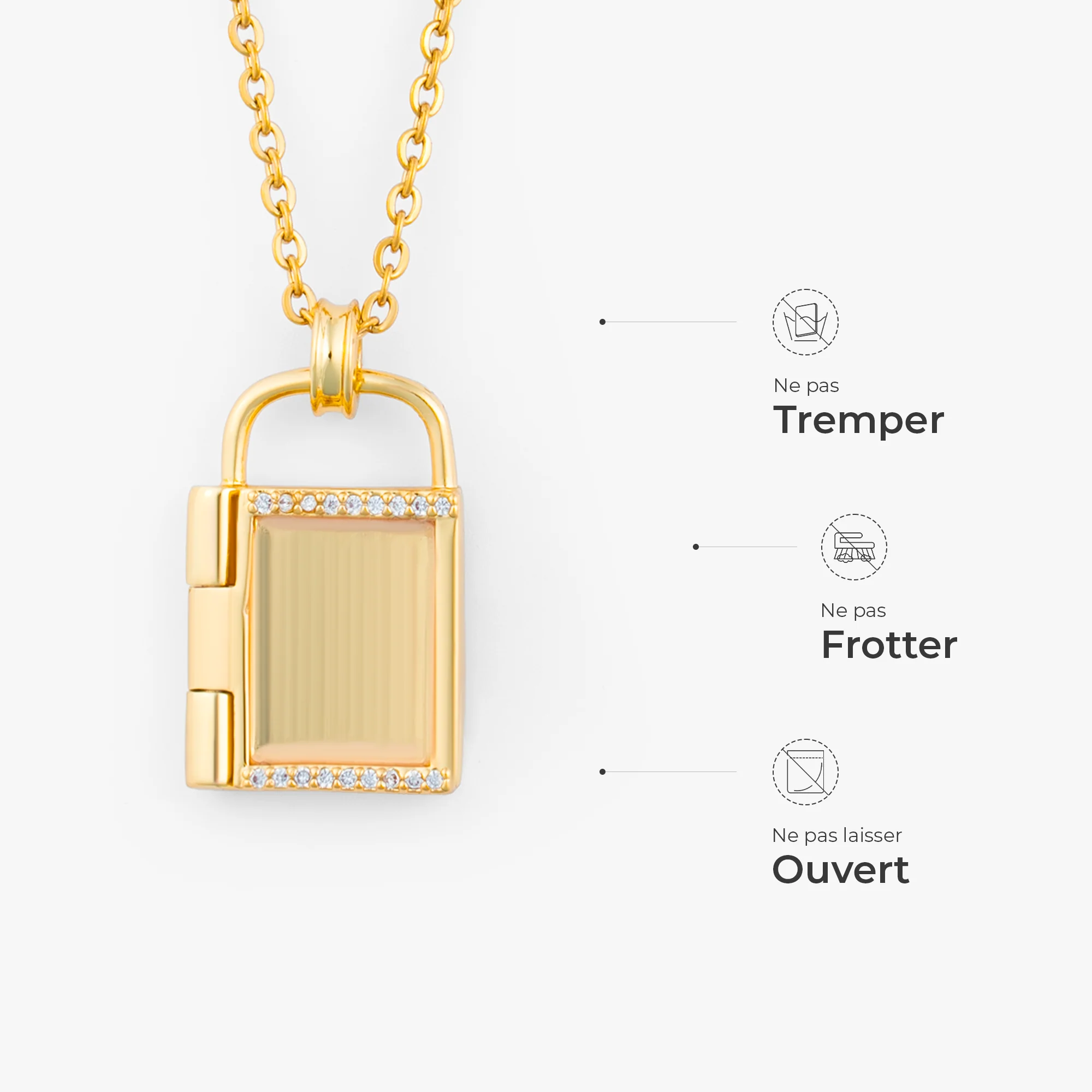 Collier Personnalisé Avec Photo - Je T'aime - Image 4