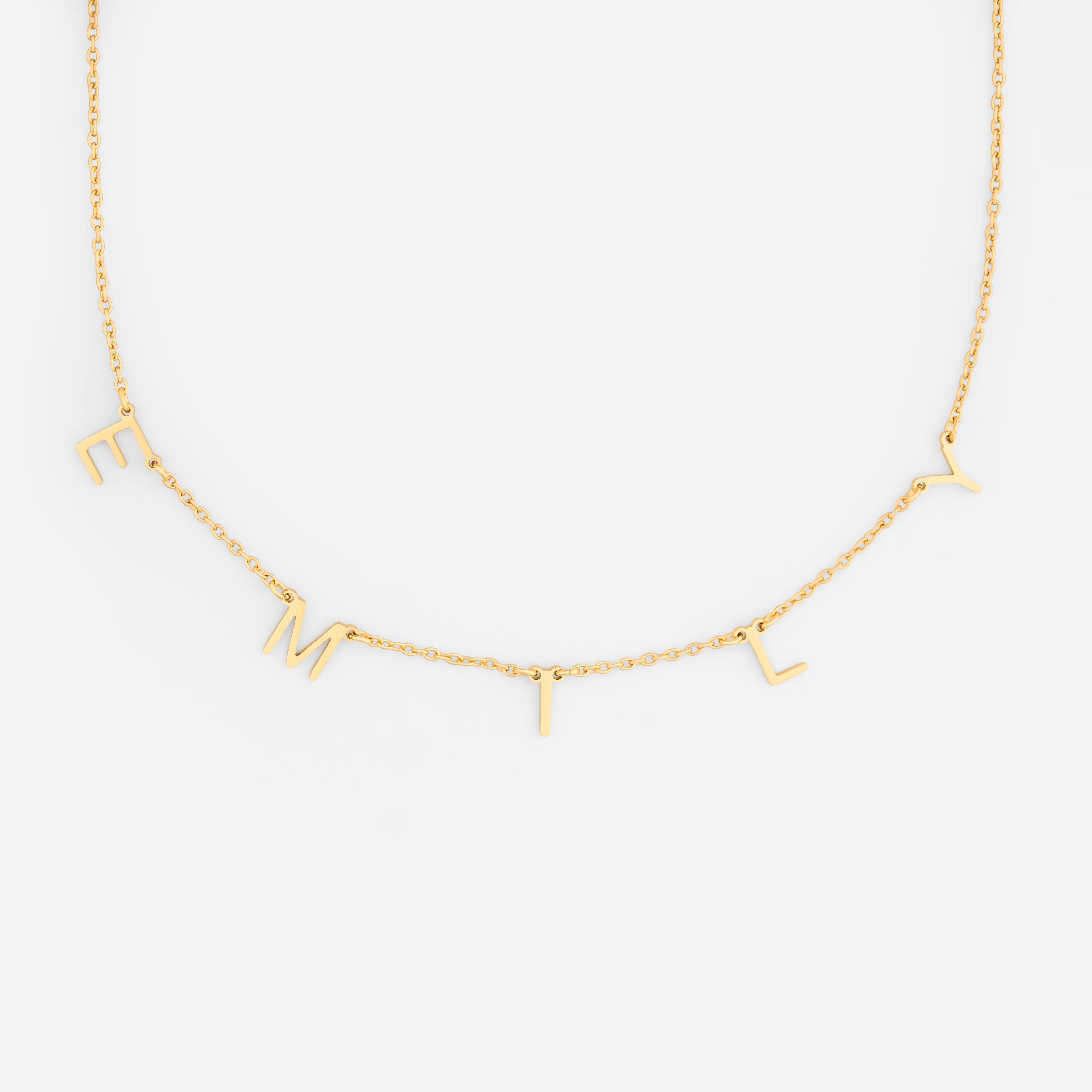 Collier Personnalisé Lettre Femme/Homme - Bijoux Avec Prénom