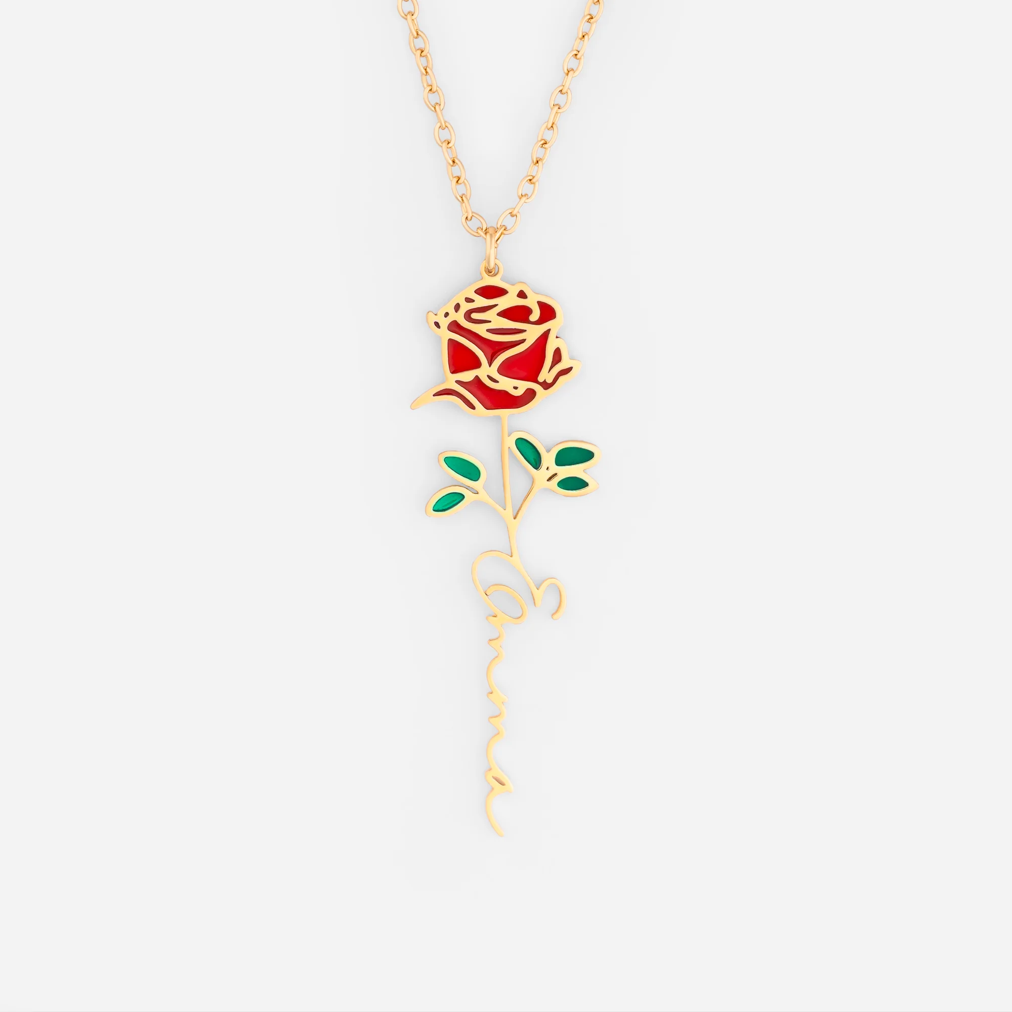 Collier Personnalisé Prénom - Floral Gracieux