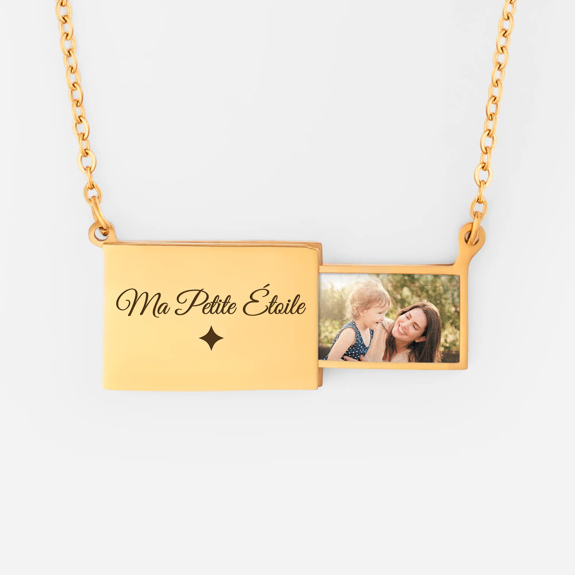Collier Personnalisés | Photo Petite Étoile De Maman Mamie