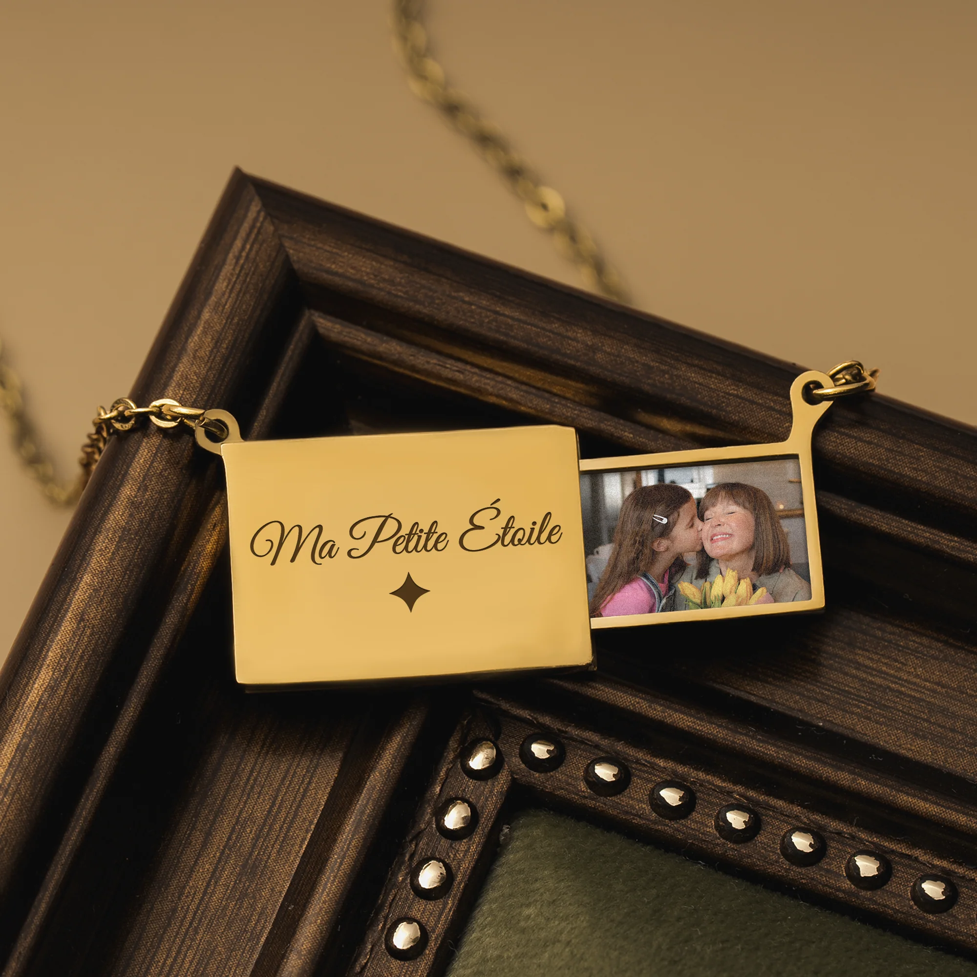 Collier Personnalisés | Photo Petite Étoile De Maman Mamie - Image 2