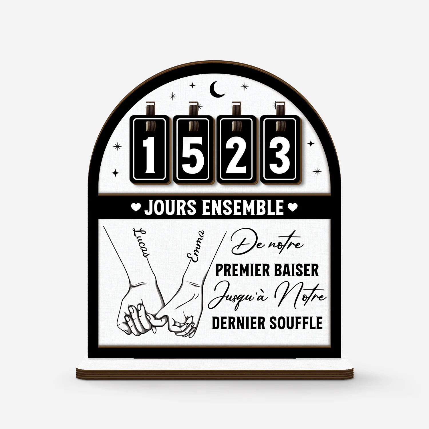 Compteur Personnalisé Pour Couple - De Notre Premier Baiser