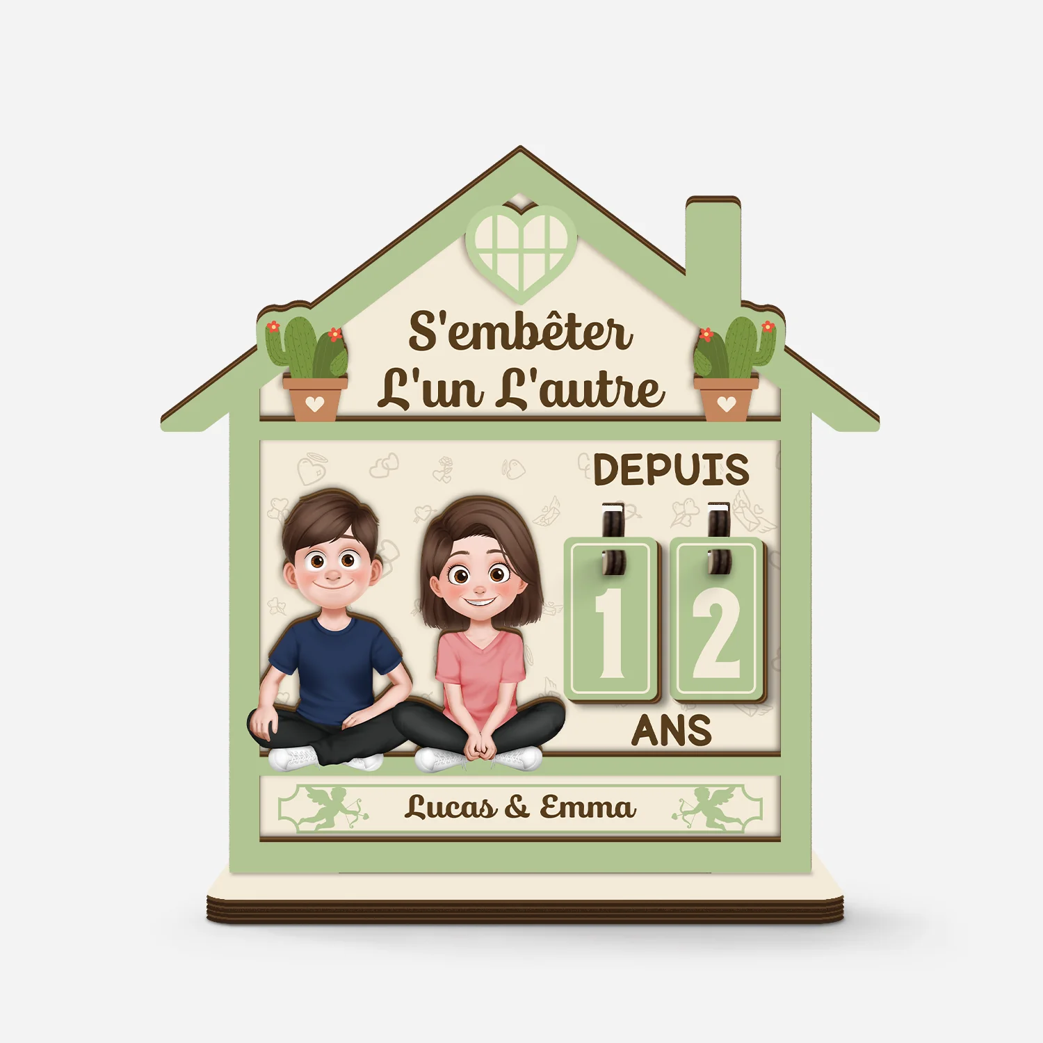 Compteur Personnalisé Couple - Ensemble Depuis