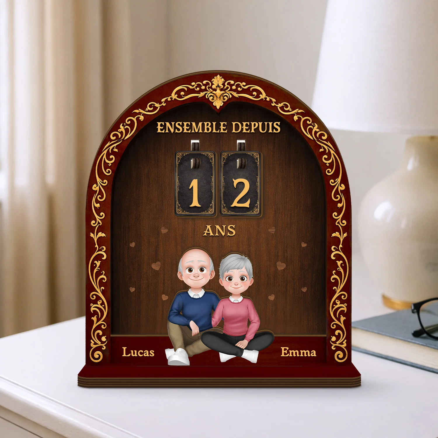 Compteur Personnalisé Pour Couple - Ensemble Depuis - Image 2