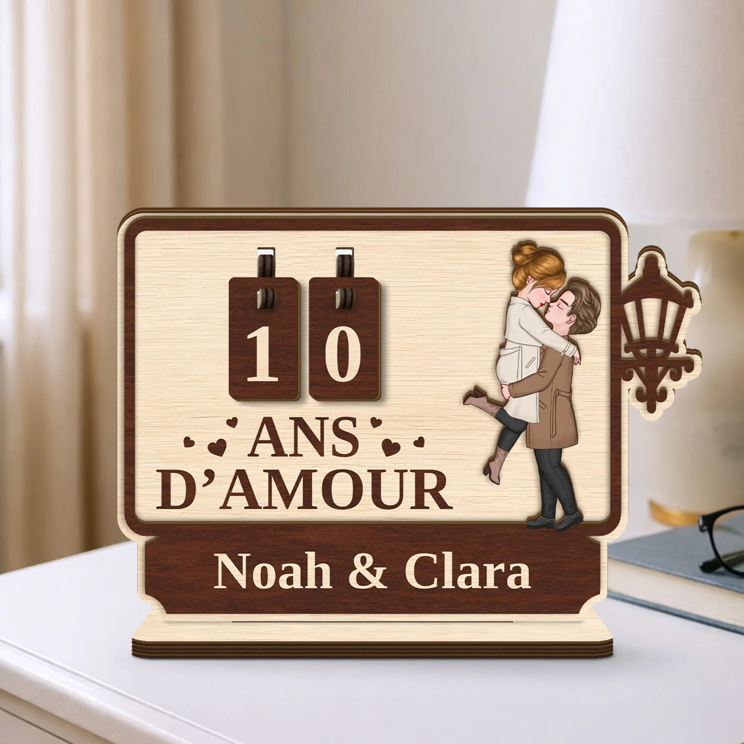 Compteur Personnalisé Pour Couple - Les Jours D’amour - Image 2