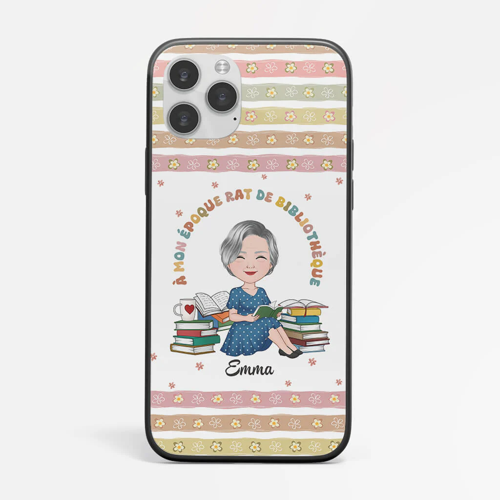 Coque À Mon Époque Rat De Bibliothèque Personnalisé - Image 2