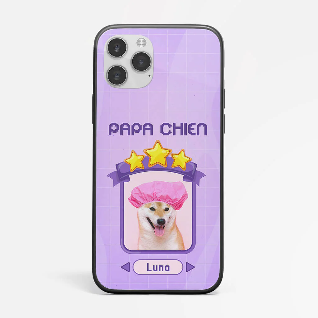 Coque de Téléphone iPhone 11 Papa Chien Jeu Vidéo Personnalisée
