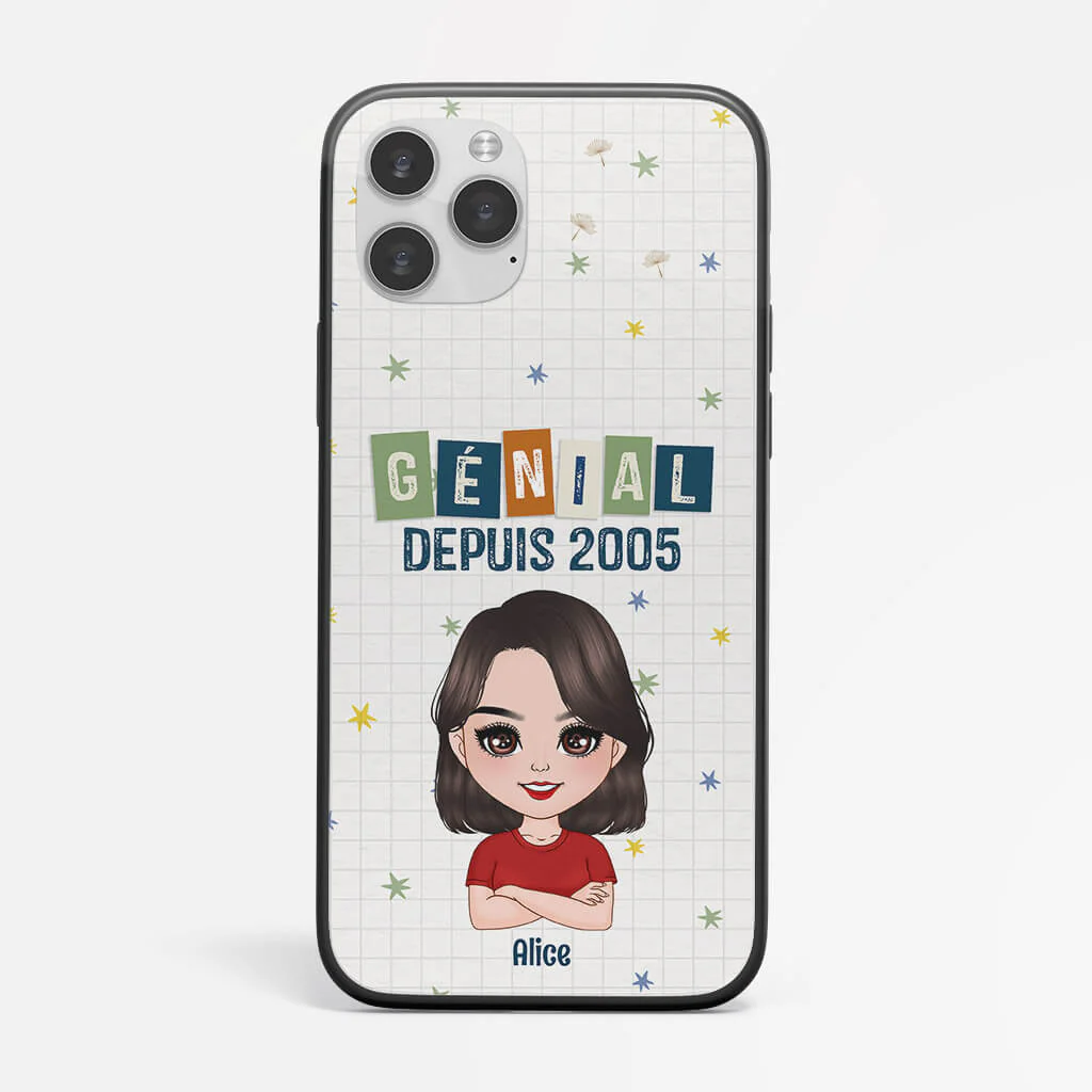 Coque de Téléphone iPhone 12 Géniale Depuis 2002 Personnalisée - Image 2