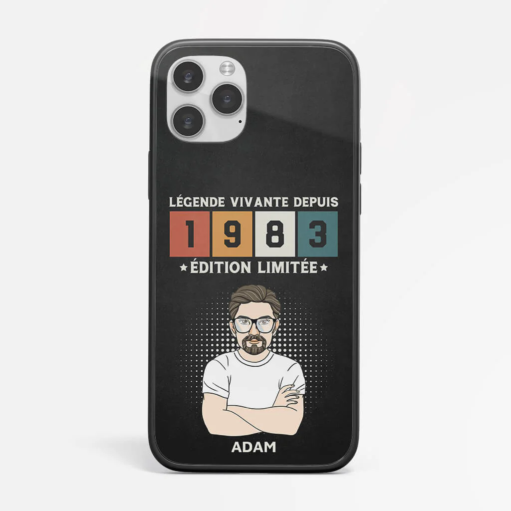 Coque De Téléphone Légende Vivante 50ème Anniversaire Édition Limitée Personnalisée iPhone 14 - Image 3