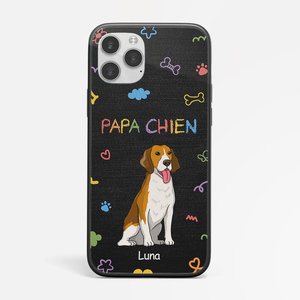 Coque Iphone 11 Maman Chien/Papa Chien Personnalisée - Image 2