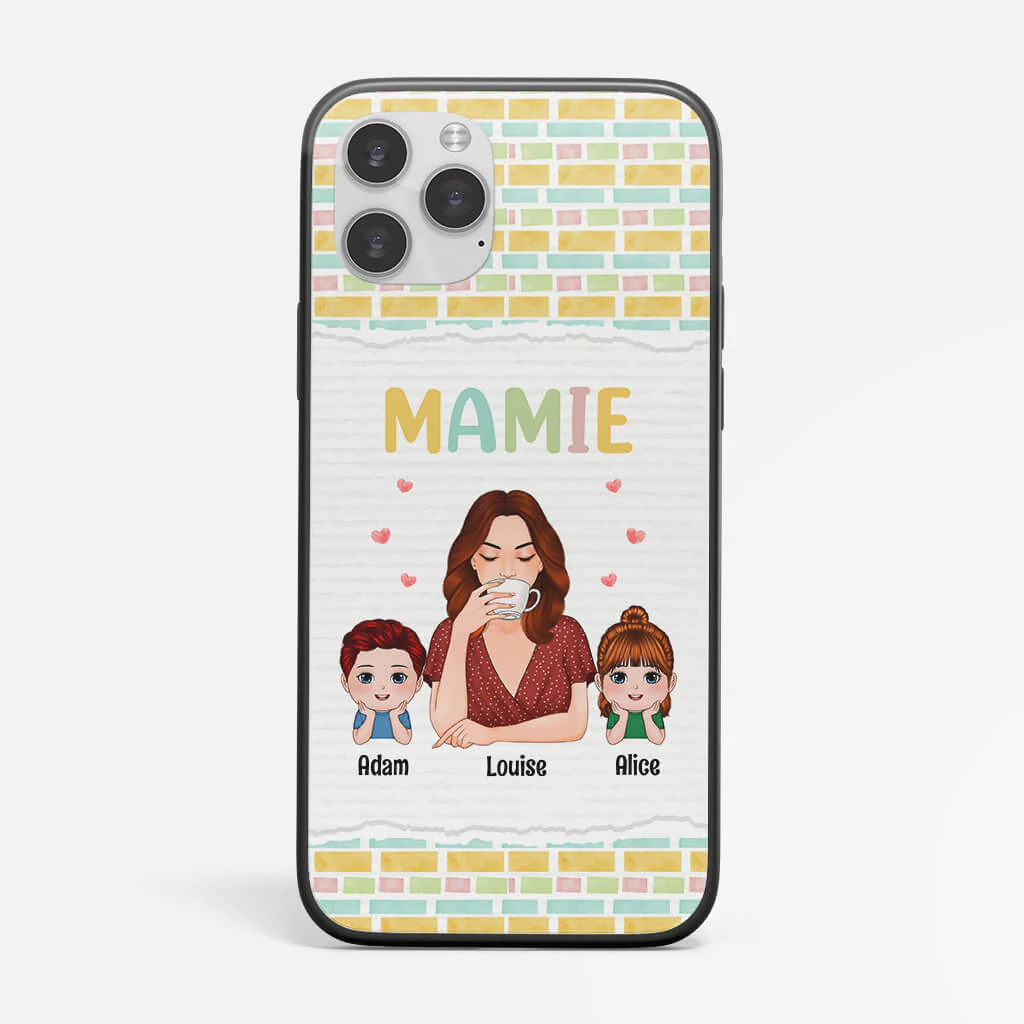 Coque Iphone 11 Maman Et Ses Enfants Personnalisée - Image 2