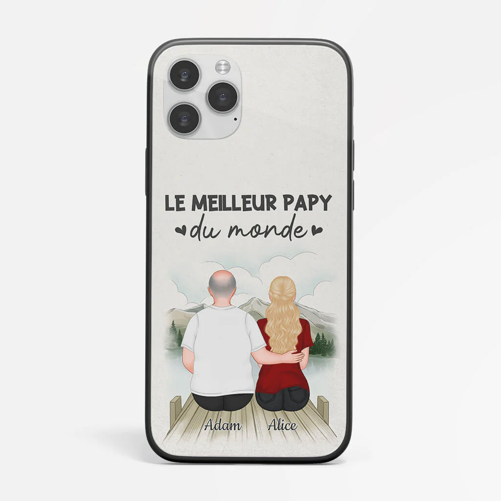 Coque Iphone 14 Le Meilleur Papa Du Monde Personnalisée - Image 2