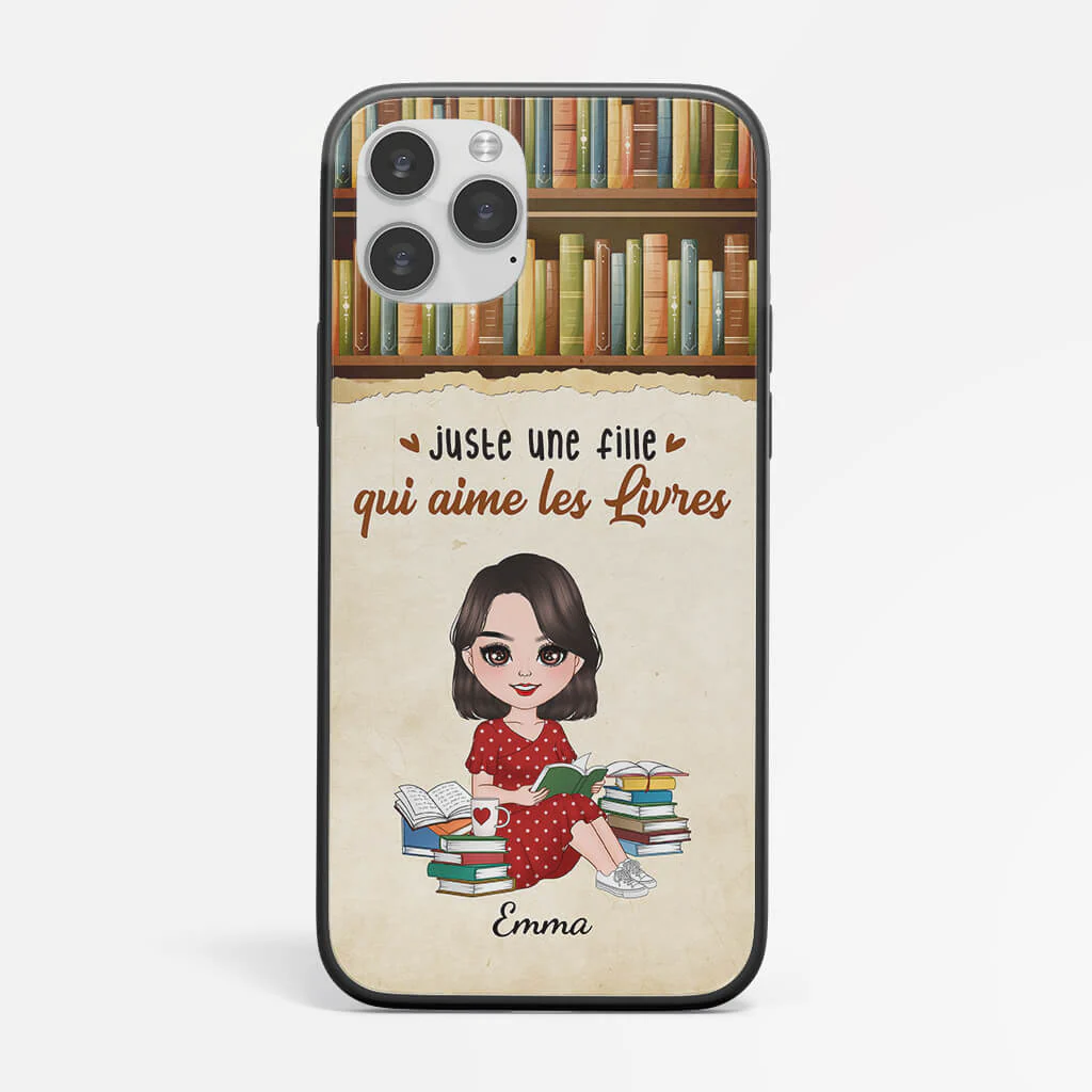 Coque Juste Une Femme Qui Aime Les Livres Personnalisée