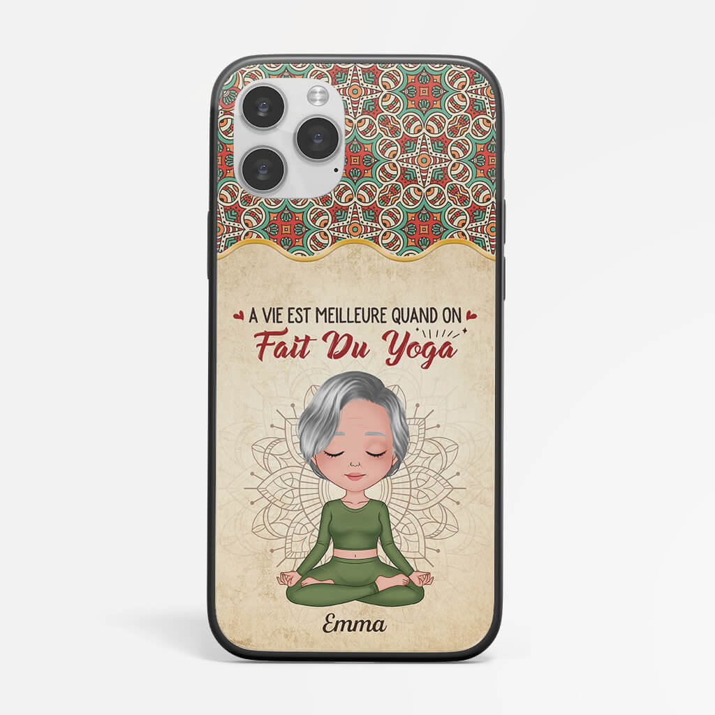 Coque La Vie Est Meilleure Avec Le Yoga Personnalisée - Image 2