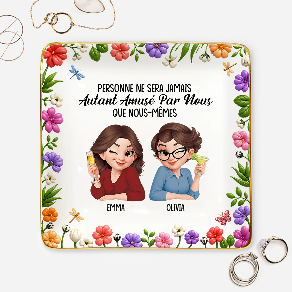 Coupelle À Bijoux Personnalisée - Cadeau Meilleure Amie Original