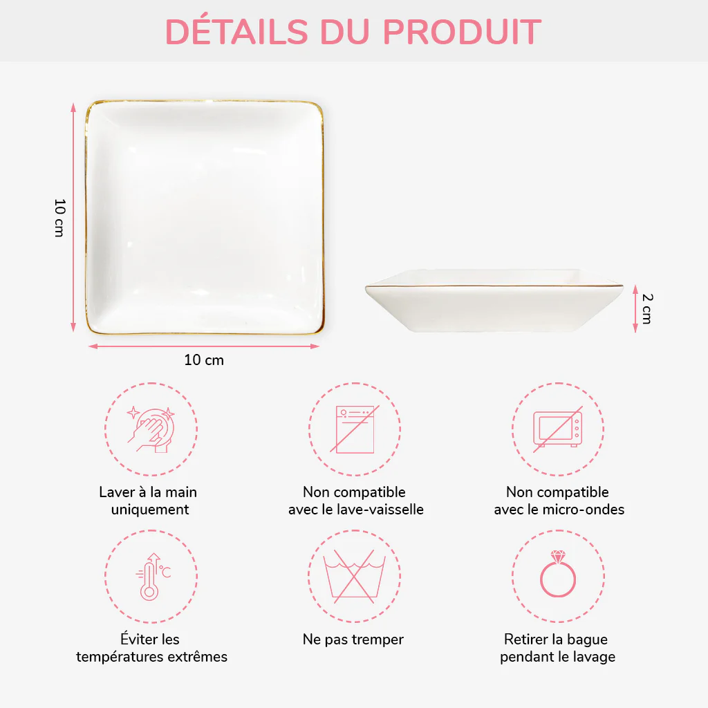 [Effet d'impression 3D] Coupelle Bijoux Personnalisée - On Sera Meilleures Amies - Image 3