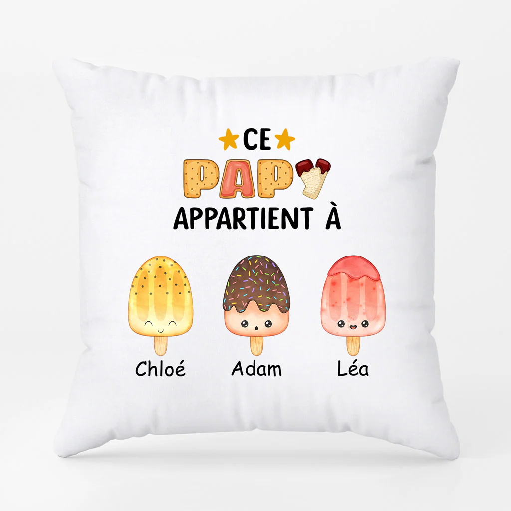 Coussin Mimi Ce Grand Père/Papa Appartient À Personnalisé