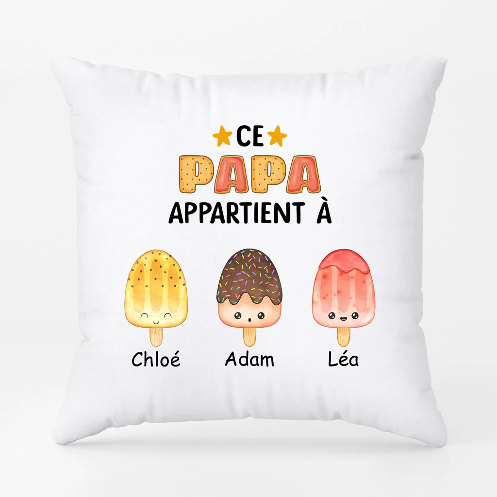Coussin Mimi Ce Grand Père/Papa Appartient À Personnalisé - Image 2