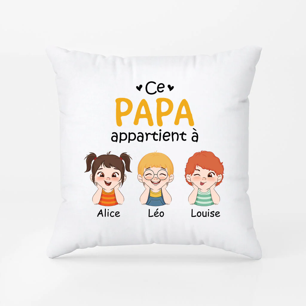 Coussin Ce Papa Appartient À Personnalisé