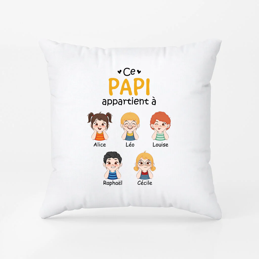 Coussin Ce Papa Appartient À Personnalisé - Image 2