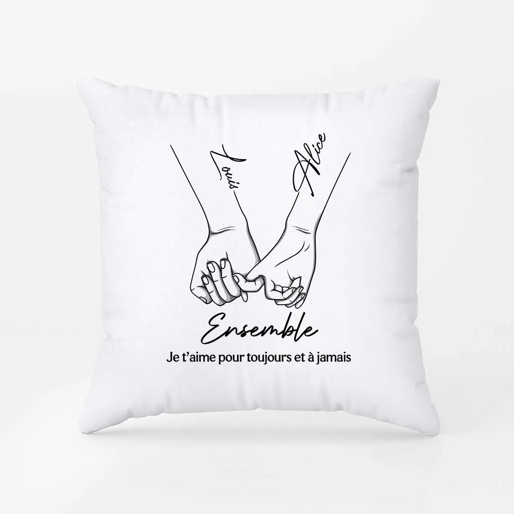 Coussin Couple Personnalisé - Ensemble - Image 2