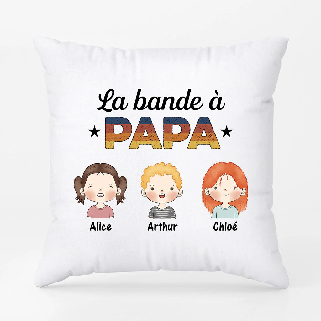 Coussin La Bande à Papa Papy Personnalisé - Image 3