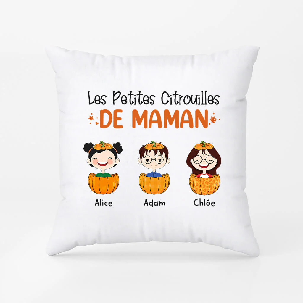 Coussin Personnalisé Maman - Les Petites Citrouilles De Maman