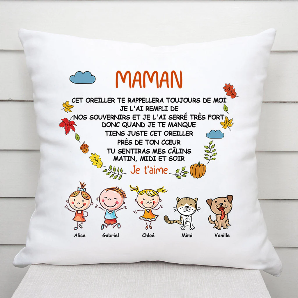 Coussin Personnalisé Maman - Messages  Pour Maman