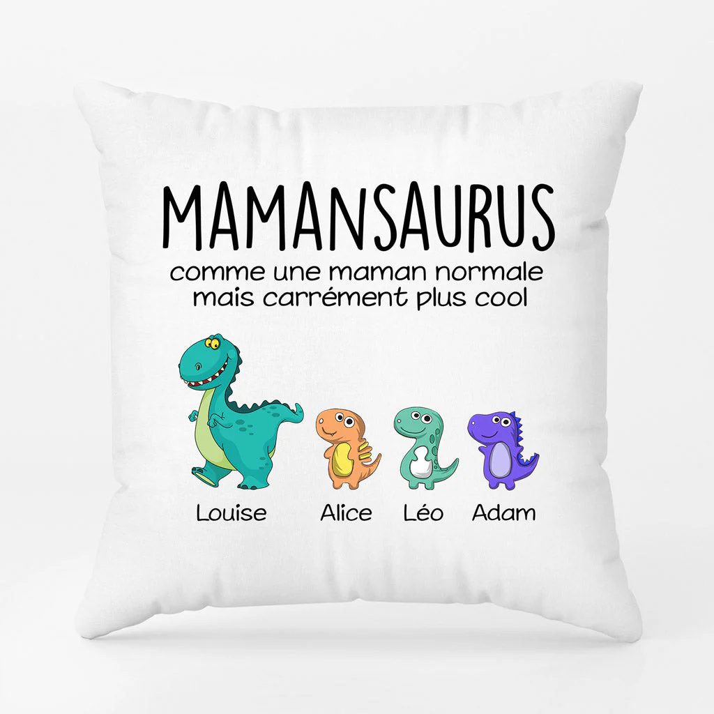 Coussin Personnalisé Maman - Mamansaurus