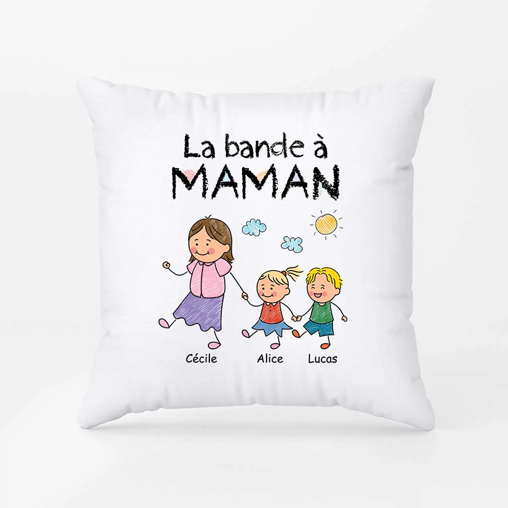 Coussin Personnalisé pour Maman/Mamie - La Bande à Maman/Mamie - Image 2