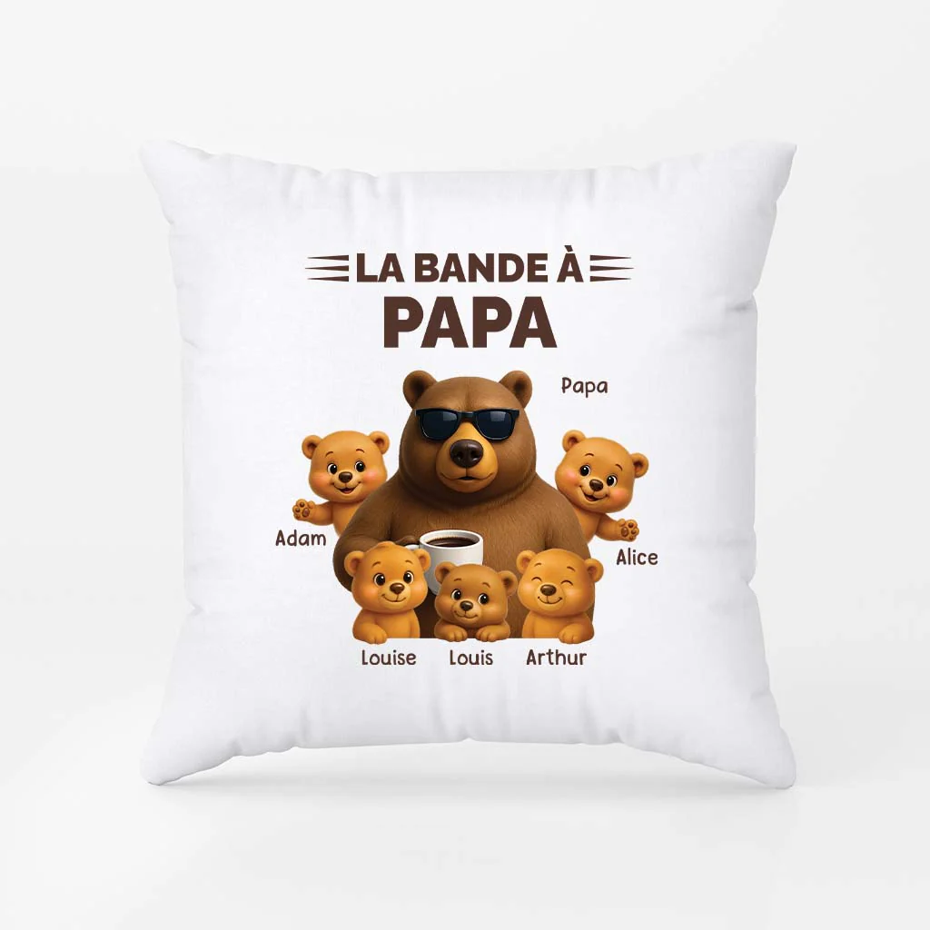 Coussin Personnalisé Papy – La Bande À Papy Ours - Image 2