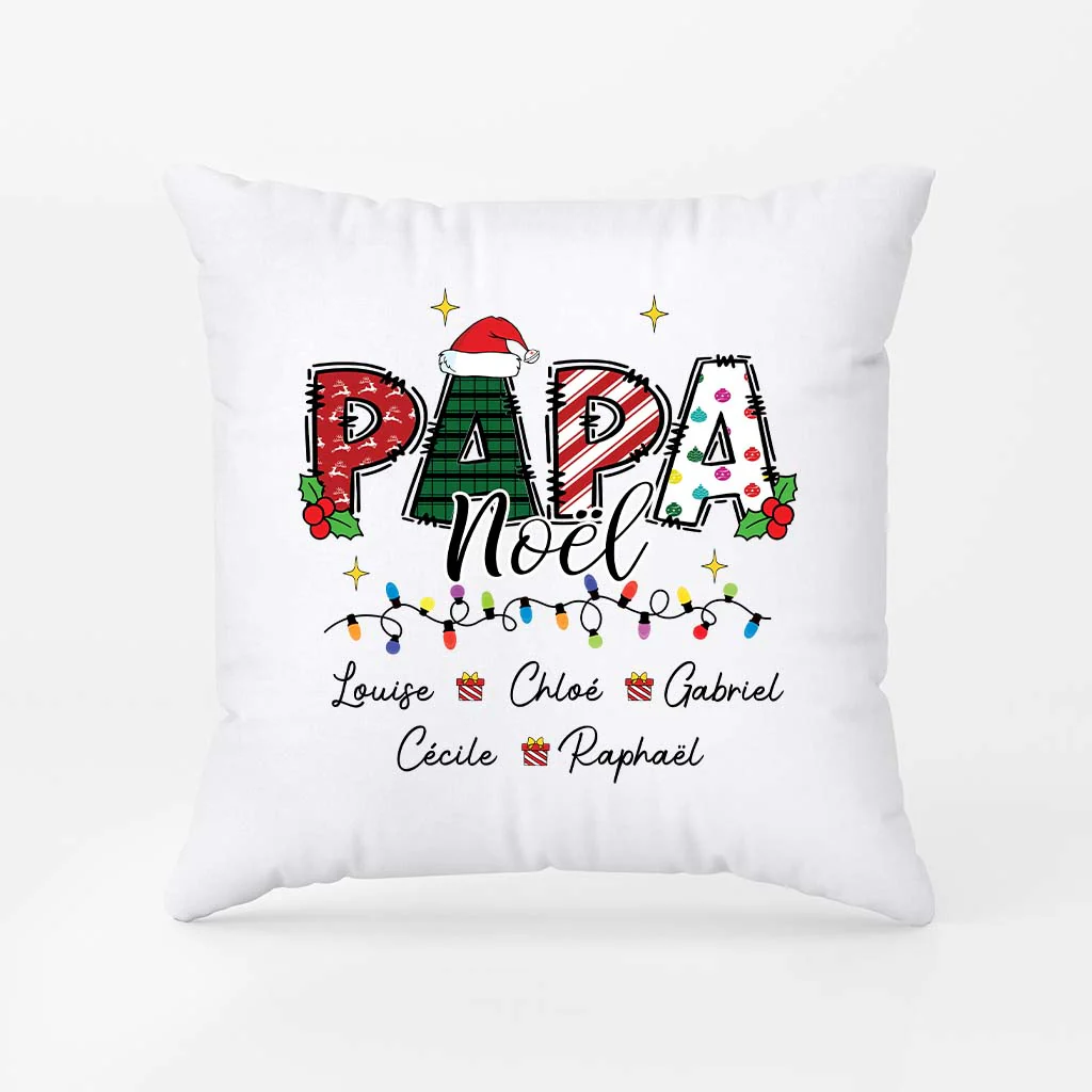 Coussin Personnalisé - Papa/Maman Noël