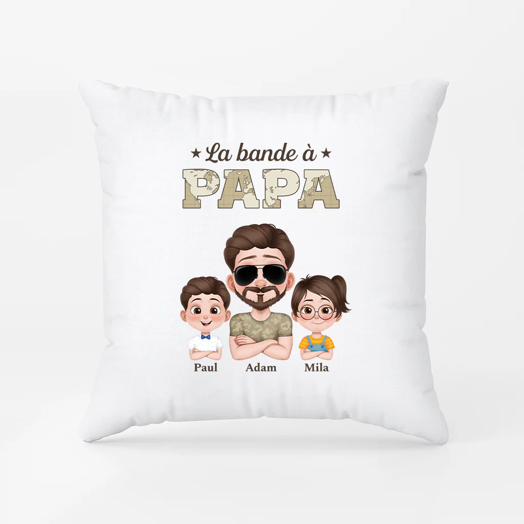 Coussin Personnalisé Papa - La Bande À Papa Soldat