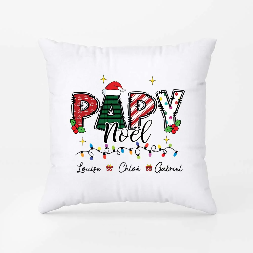 Coussin Personnalisé Papy Mamie - Papy Noël