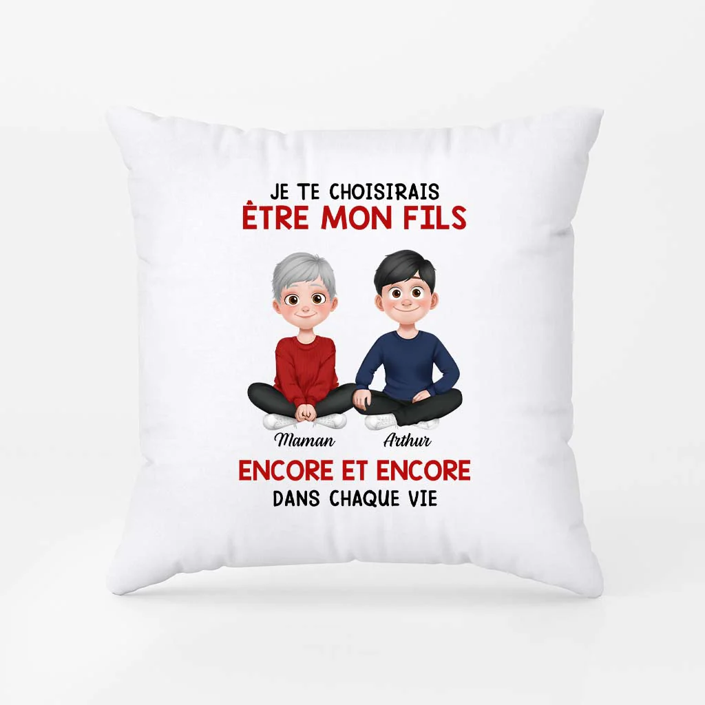 Coussin Personnalisé Pas Cher - Je Te Choisirais Pour Être Ma Fille/Fils - Image 2